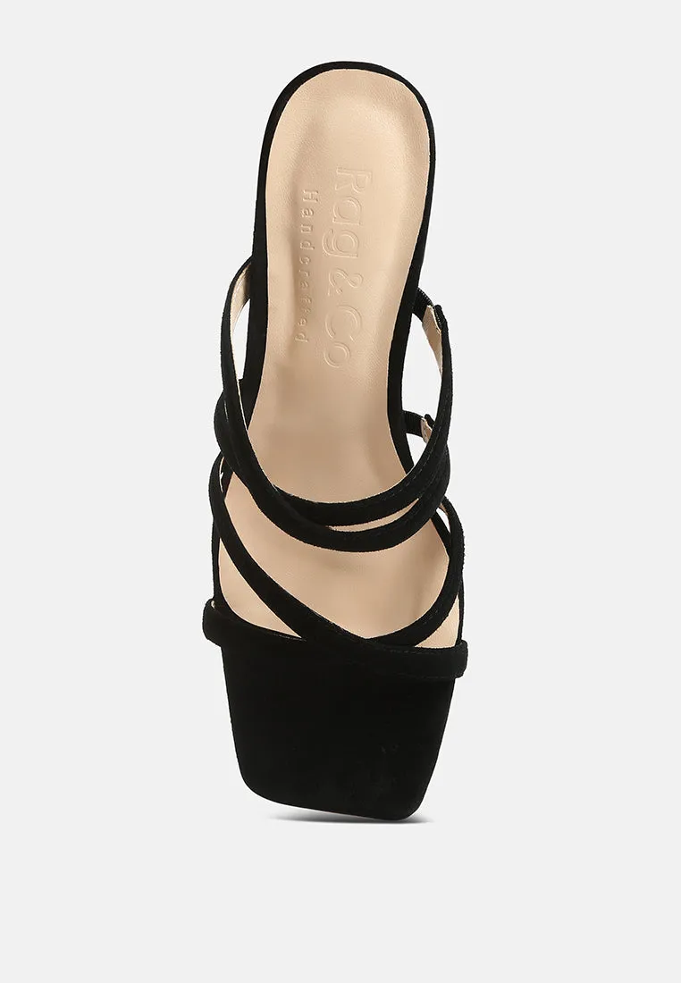 Valentina Strappy Casual Block Heel Sandals