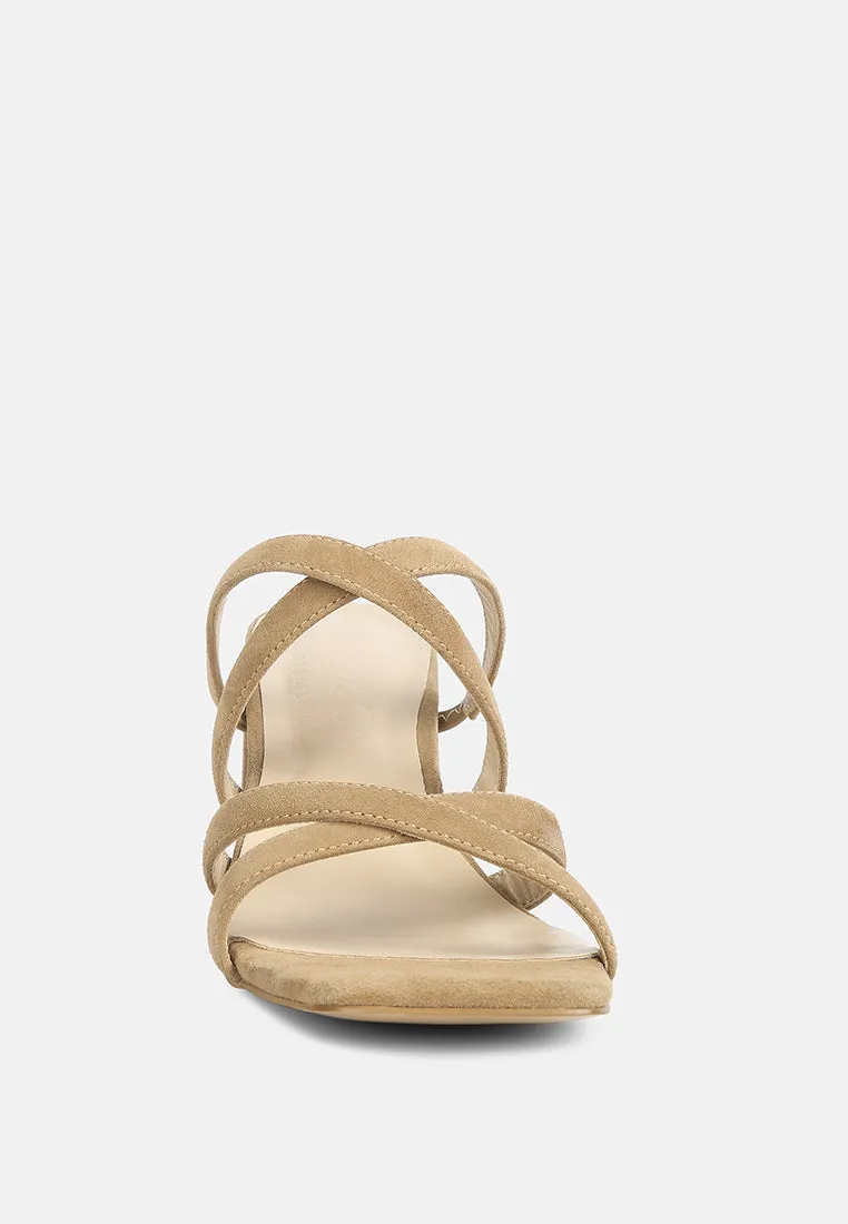 Valentina Strappy Casual Block Heel Sandals