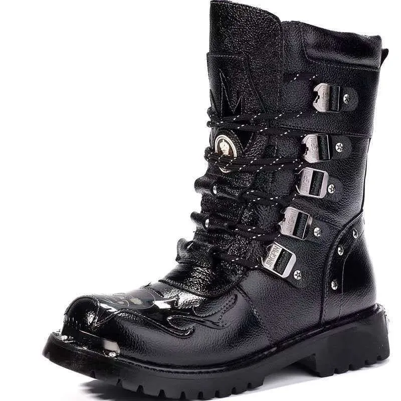 Versatile High-top Men’s Punk and Goth Boots for Every Occasion