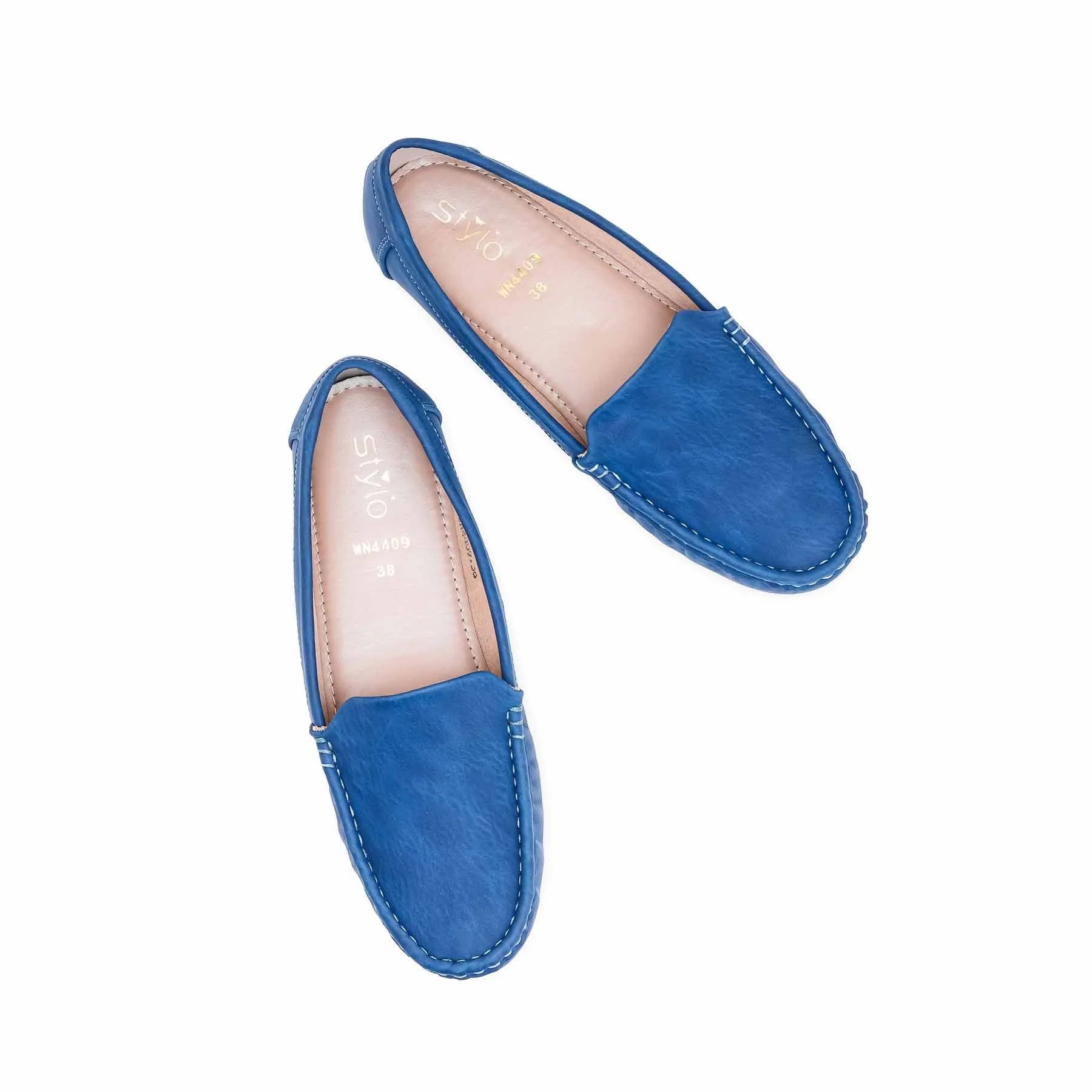 Women's Blue Moccasin WN4409